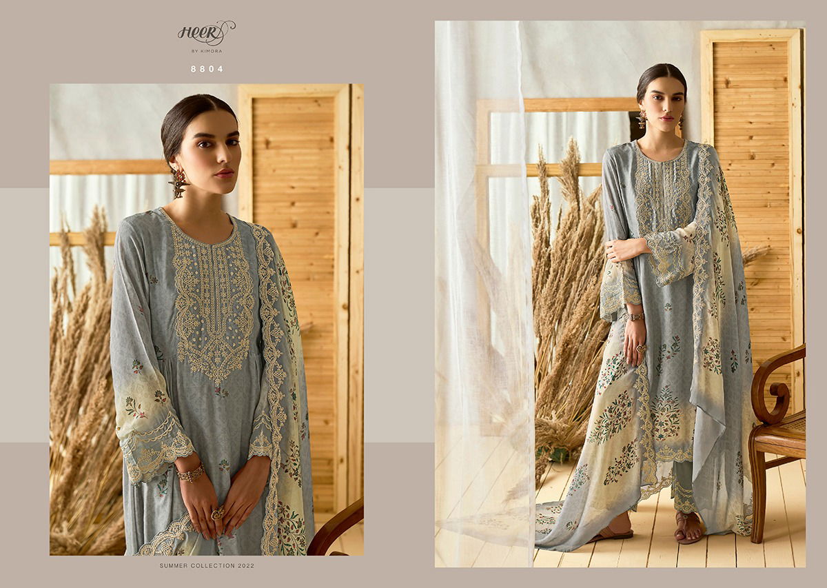 Husna Heer Heavy Designer Fancy Festive Wear Latest Salwar Suit Collection